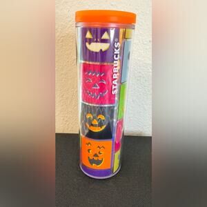 Starbucks 2024 Fall Multicolor Jack O' Lantern Glow in the Dark Tumbler 🎃
